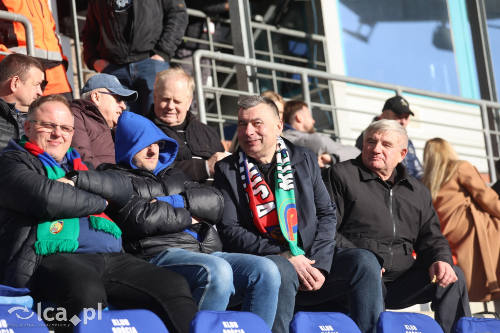 Kibice na meczu Miedź Legnica - Polonia Bytom