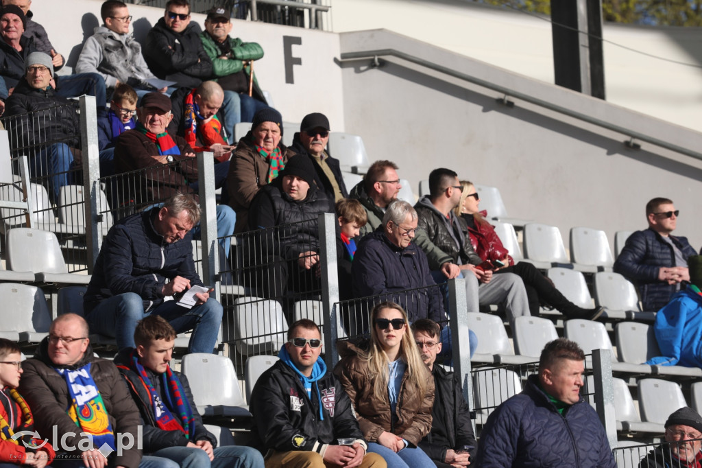 Kibice na meczu Miedź Legnica - Polonia Bytom