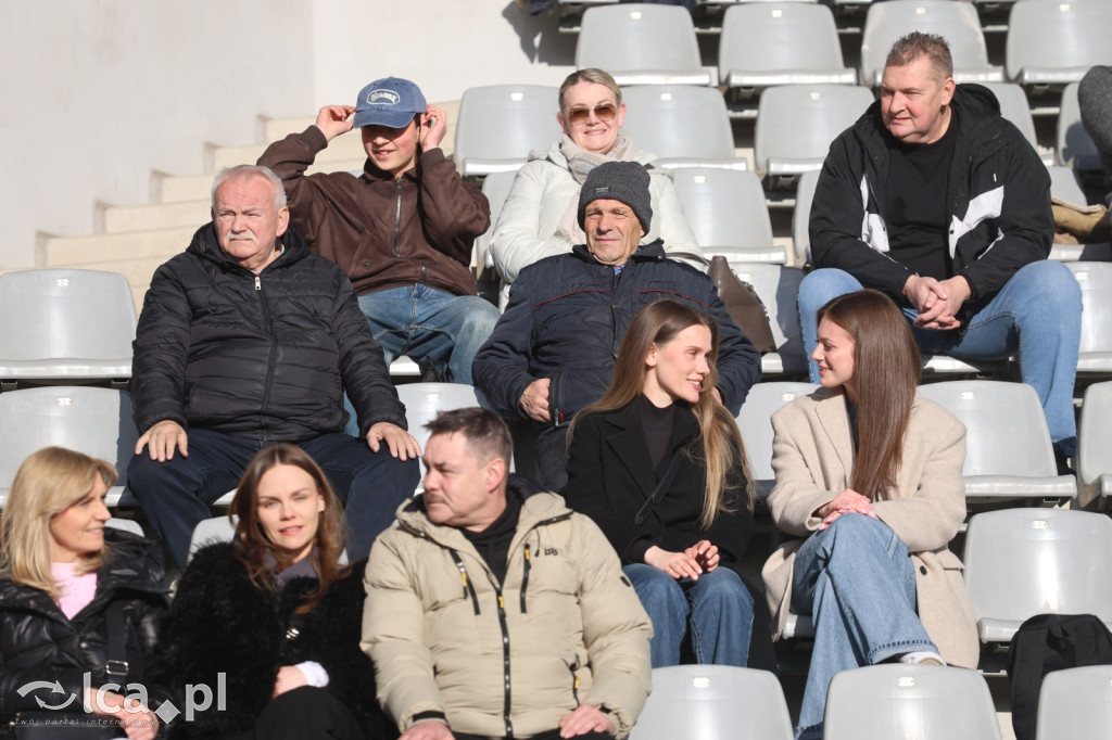 Kibice na meczu Miedź Legnica - Polonia Bytom
