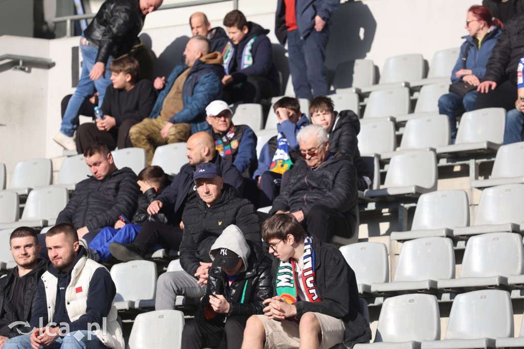 Kibice na meczu Miedź Legnica - Polonia Bytom