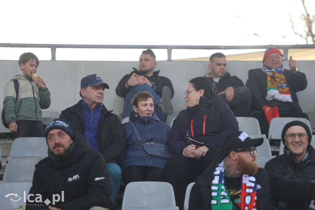 Kibice na meczu Miedź Legnica - Polonia Bytom