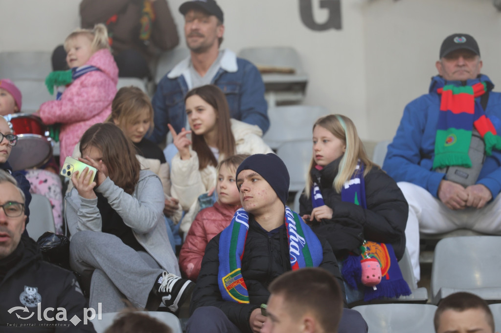 Kibice na meczu Miedź Legnica - Polonia Bytom
