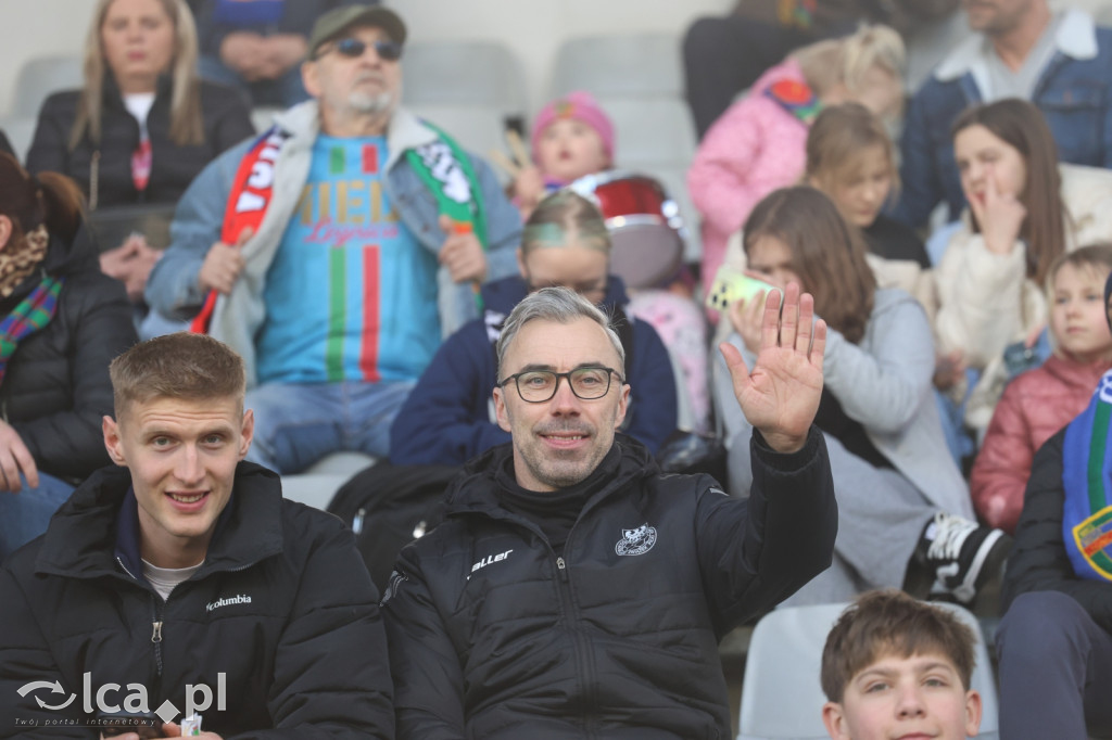 Kibice na meczu Miedź Legnica - Polonia Bytom
