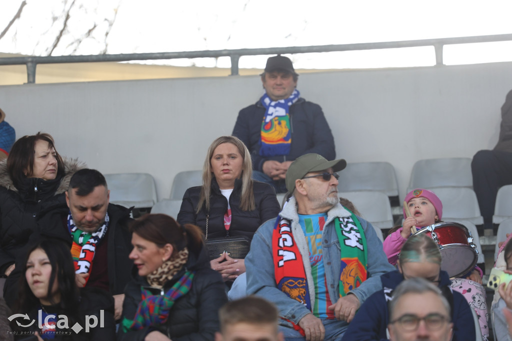 Kibice na meczu Miedź Legnica - Polonia Bytom