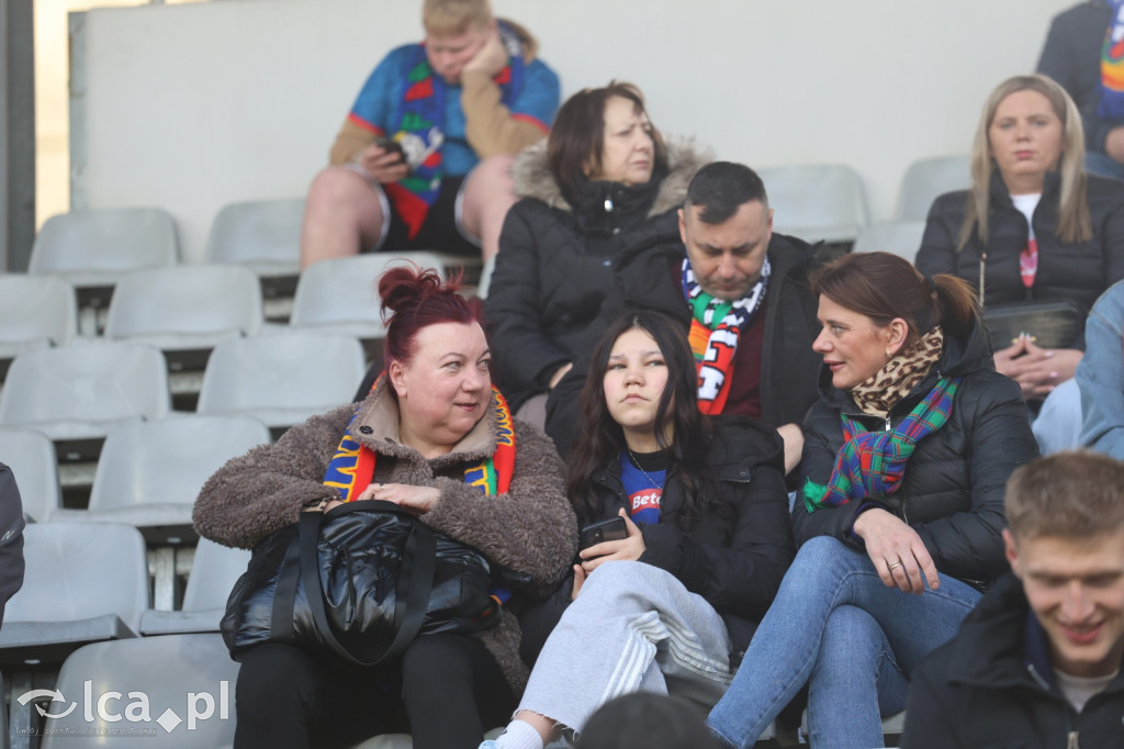 Kibice na meczu Miedź Legnica - Polonia Bytom