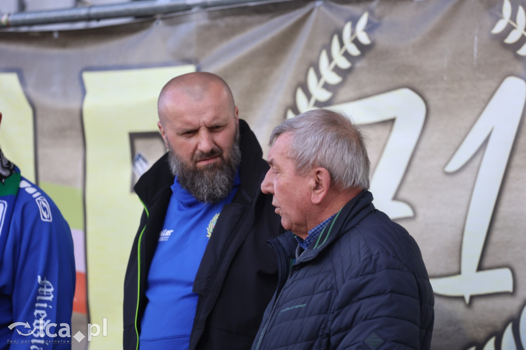 Kibice na meczu Miedź Legnica - Polonia Bytom