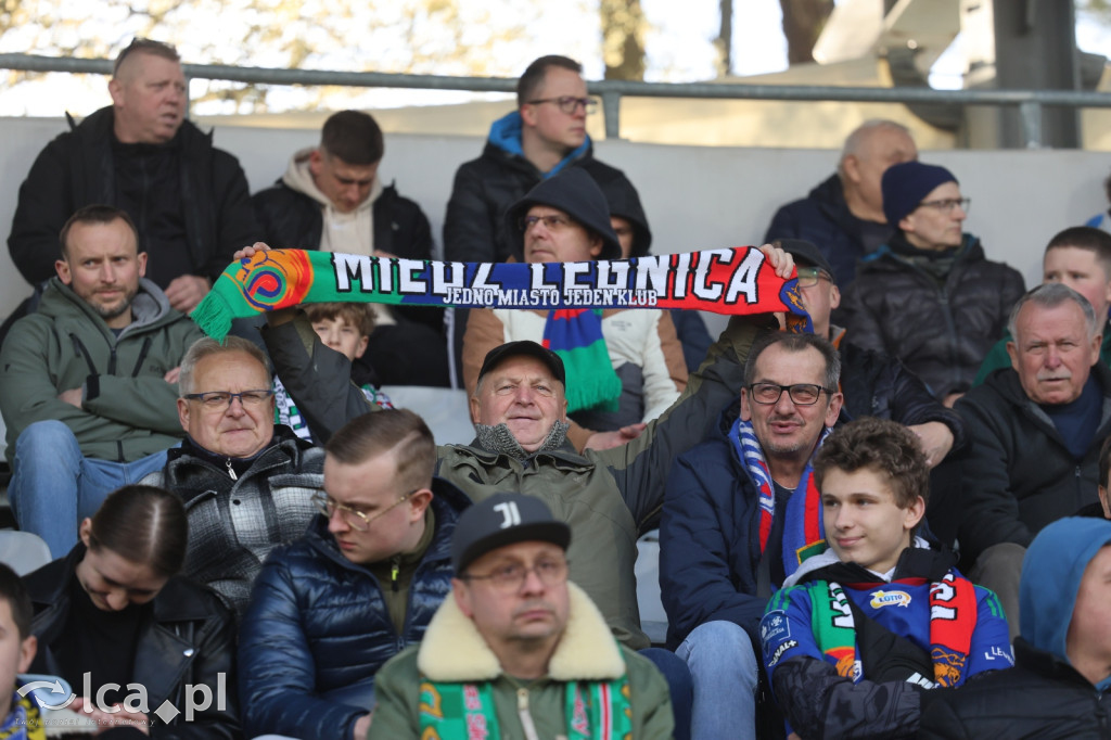 Kibice na meczu Miedź Legnica - Polonia Bytom