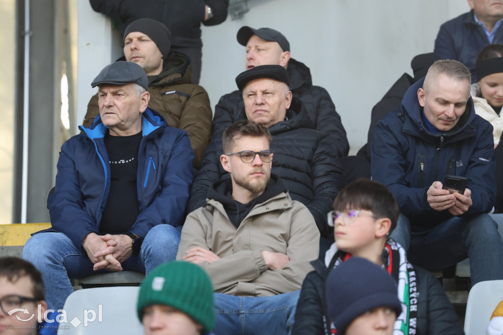 Kibice na meczu Miedź Legnica - Polonia Bytom