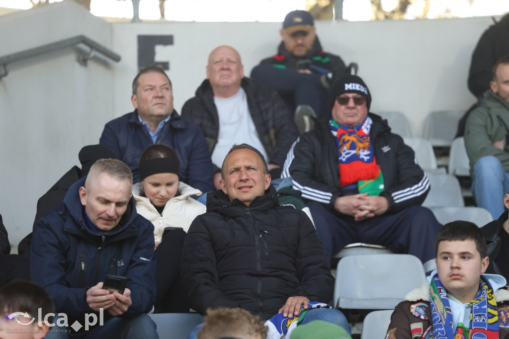 Kibice na meczu Miedź Legnica - Polonia Bytom
