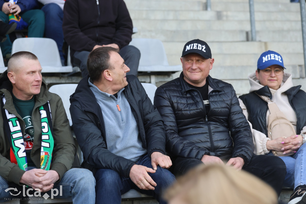Kibice na meczu Miedź Legnica - Polonia Bytom