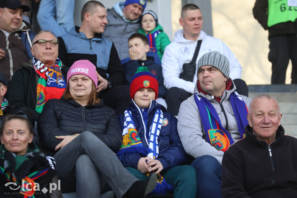 Kibice na meczu Miedź Legnica - Polonia Bytom