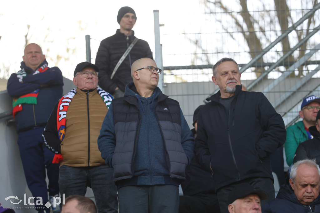 Kibice na meczu Miedź Legnica - Polonia Bytom