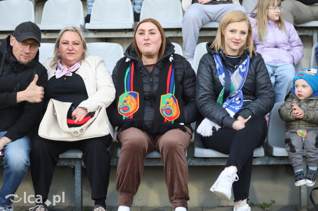 Kibice na meczu Miedź Legnica - Polonia Bytom