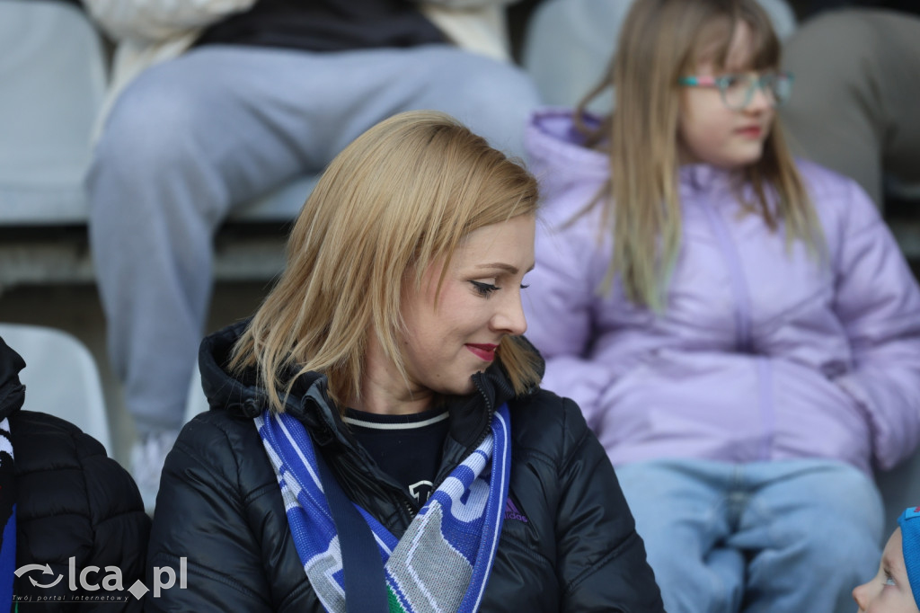 Kibice na meczu Miedź Legnica - Polonia Bytom