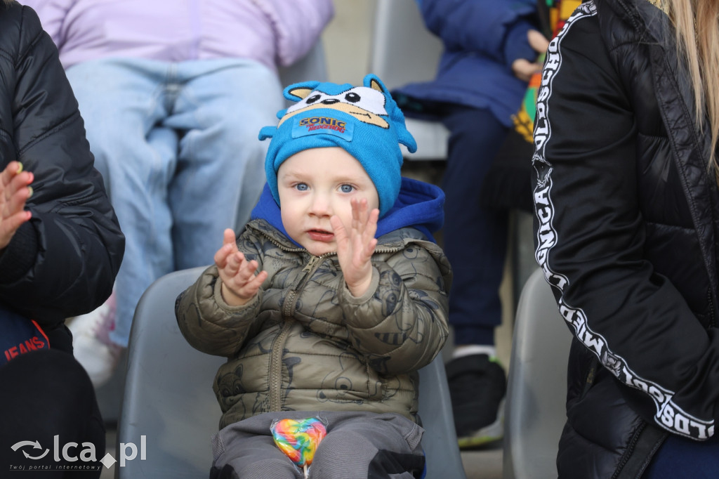 Kibice na meczu Miedź Legnica - Polonia Bytom
