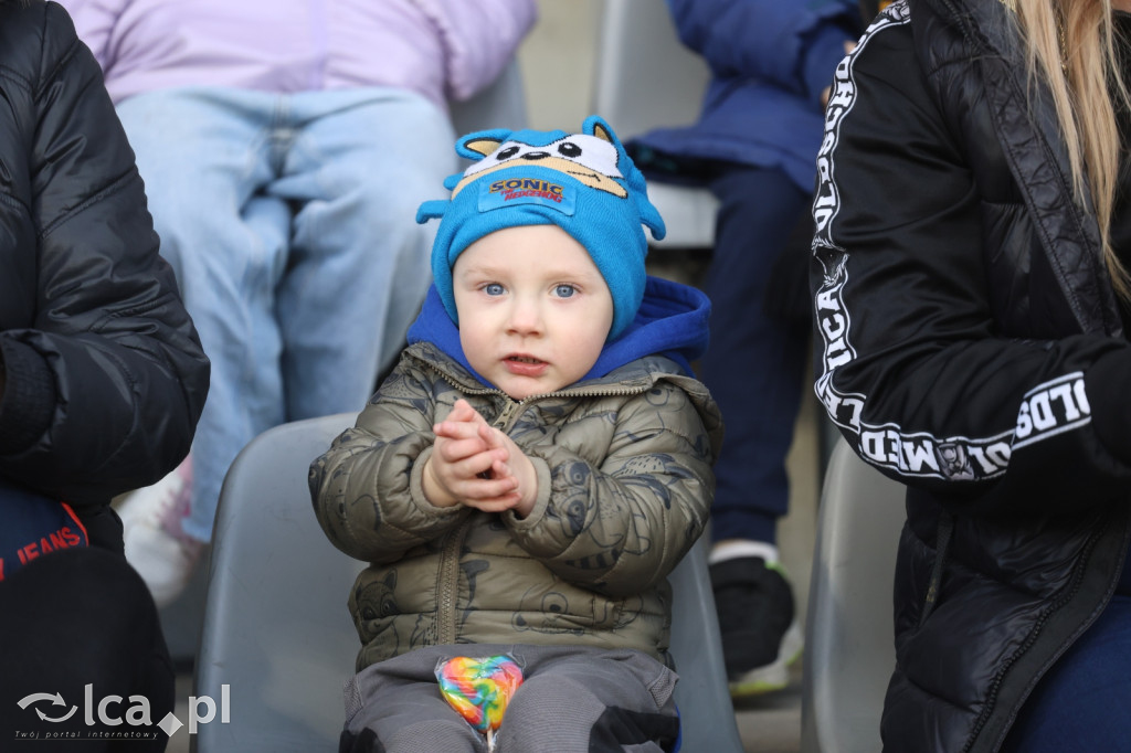 Kibice na meczu Miedź Legnica - Polonia Bytom