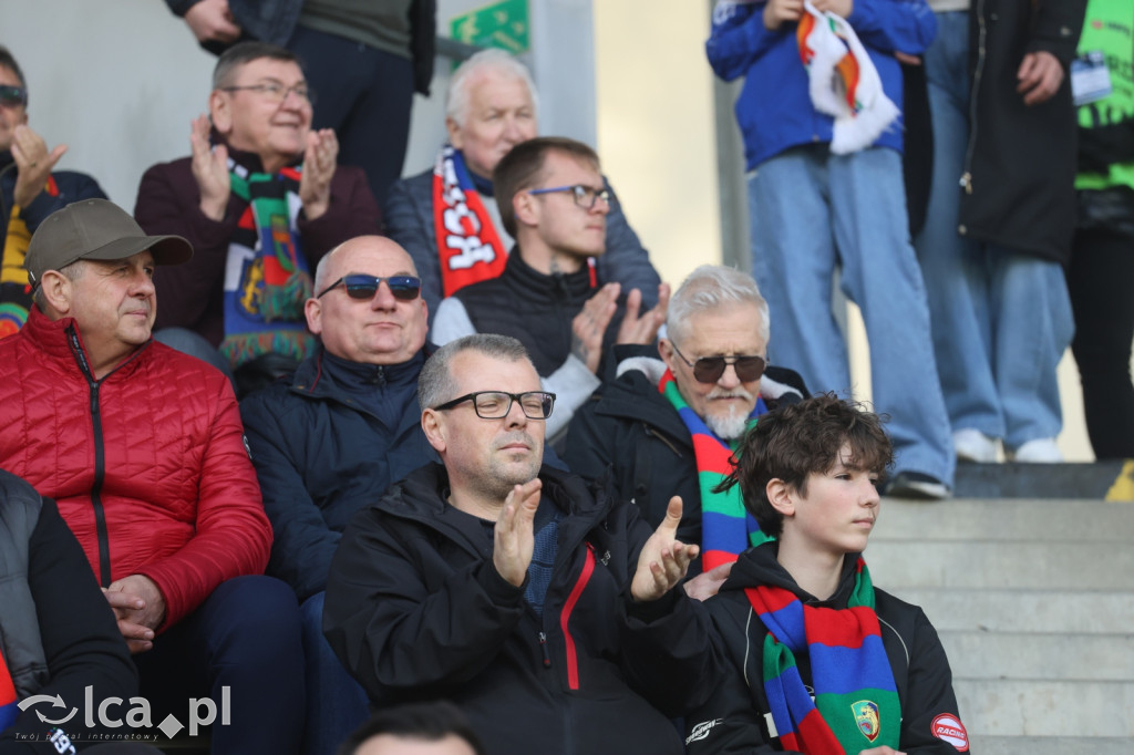 Kibice na meczu Miedź Legnica - Polonia Bytom