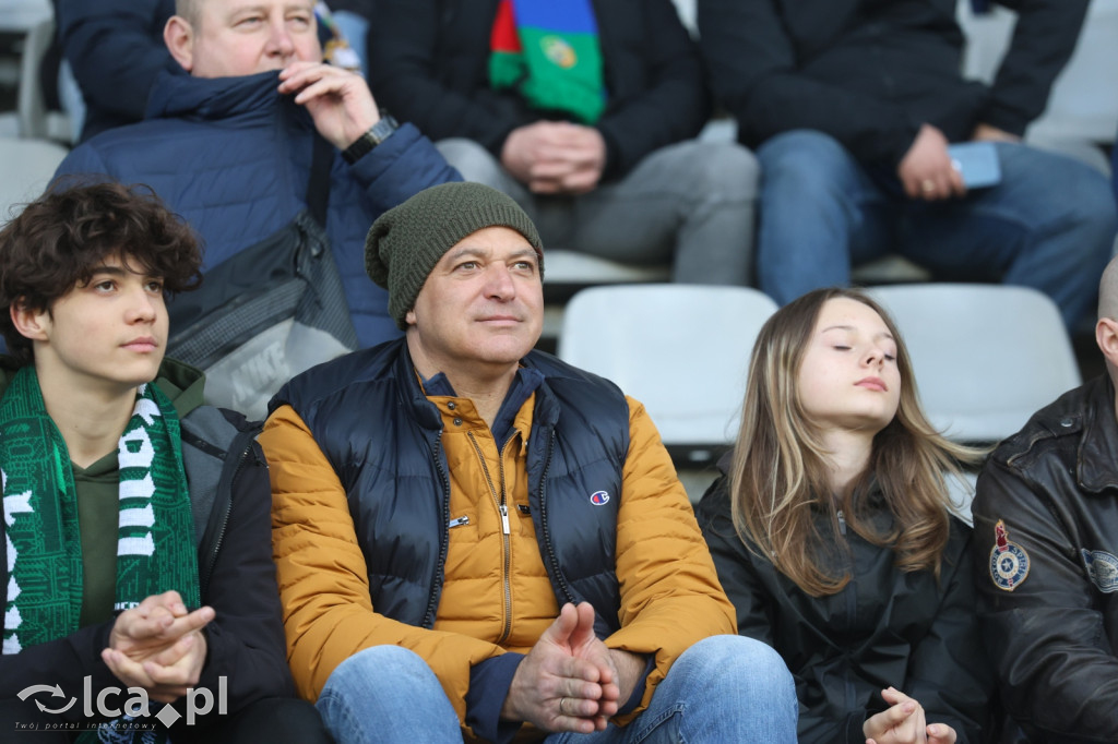 Kibice na meczu Miedź Legnica - Polonia Bytom