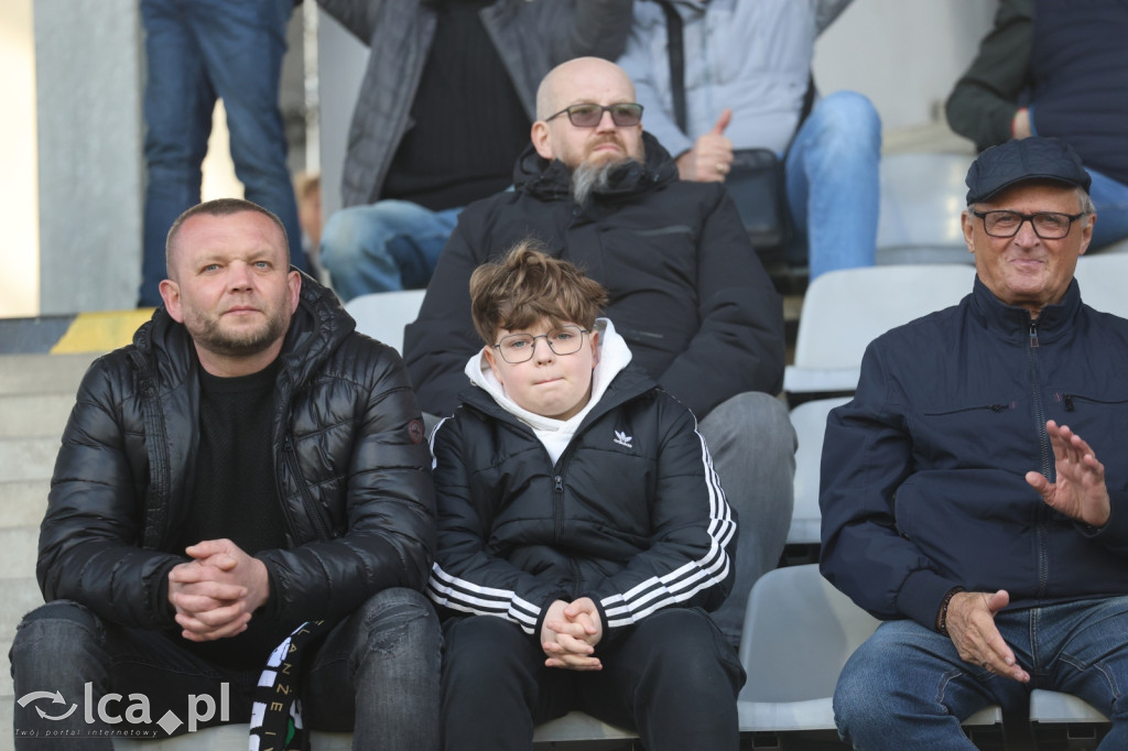 Kibice na meczu Miedź Legnica - Polonia Bytom