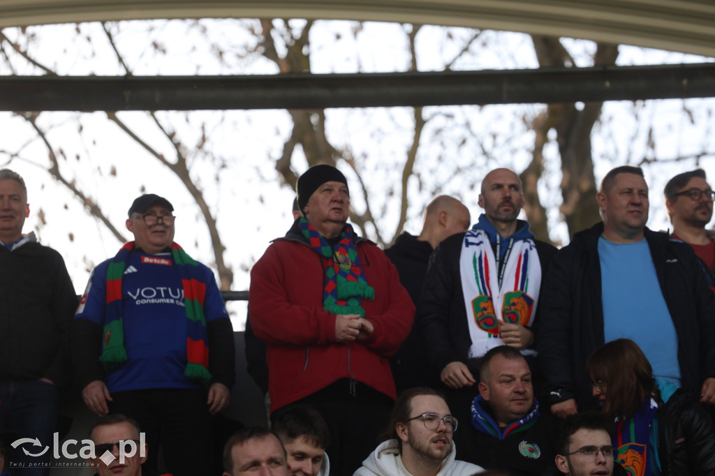 Kibice na meczu Miedź Legnica - Polonia Bytom