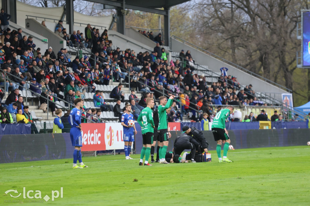 Zimny prysznic na Stadionie Orła Białego!