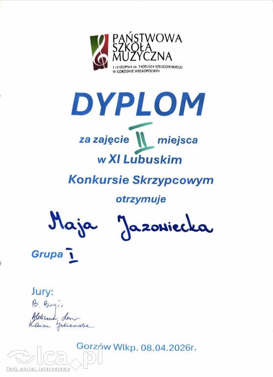 Triumf młodych wirtuozów z Legnicy!