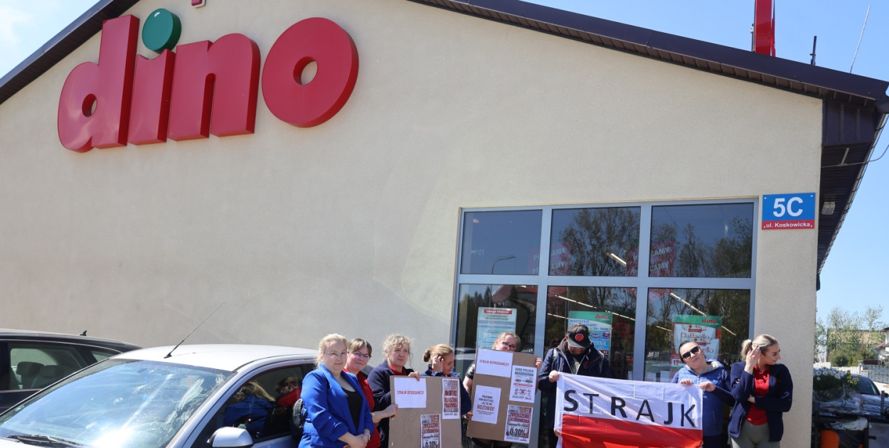 Traktują nas jak roboty. Strajk w Dino