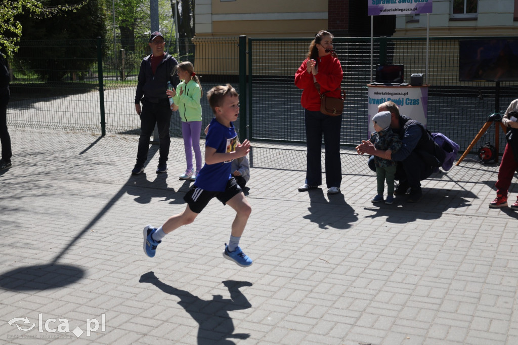 Młodzi biegacze w Legnickim Polu