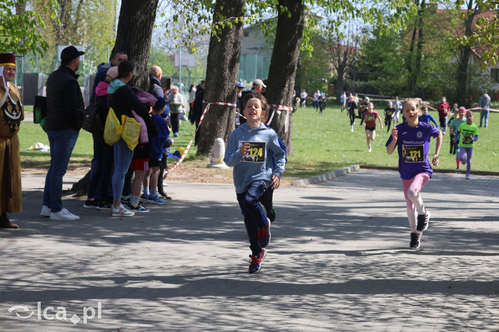 Młodzi biegacze w Legnickim Polu