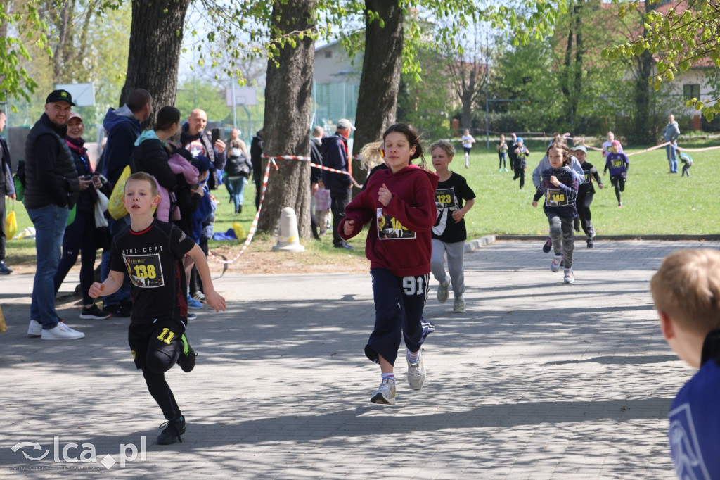 Młodzi biegacze w Legnickim Polu