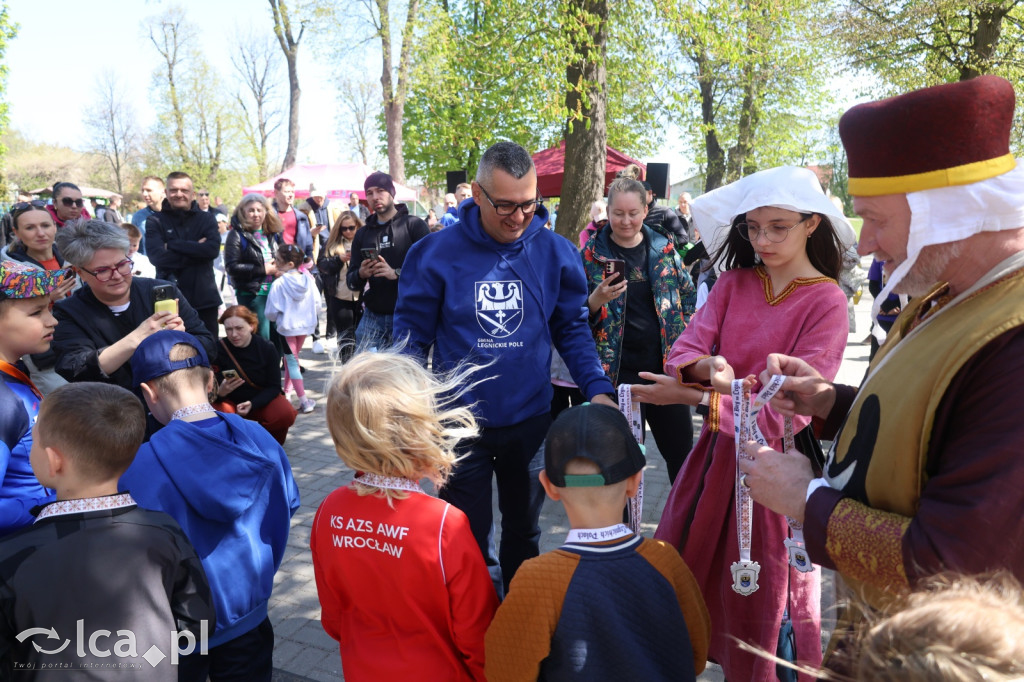 Młodzi biegacze w Legnickim Polu