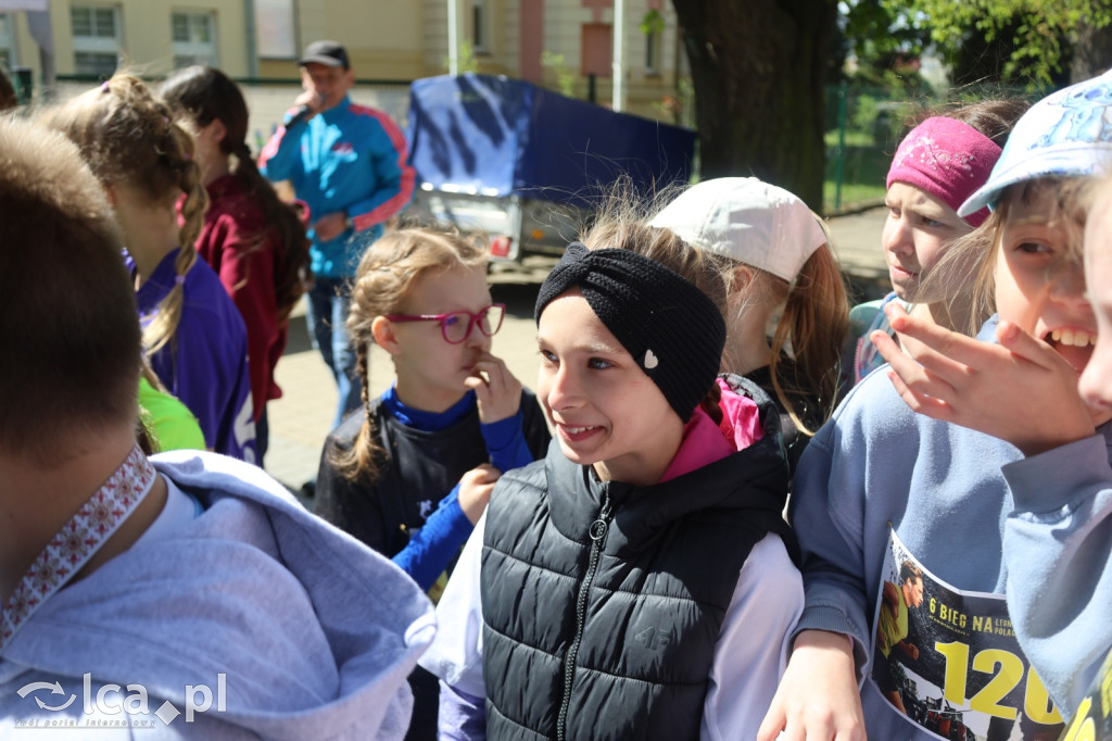 Młodzi biegacze w Legnickim Polu