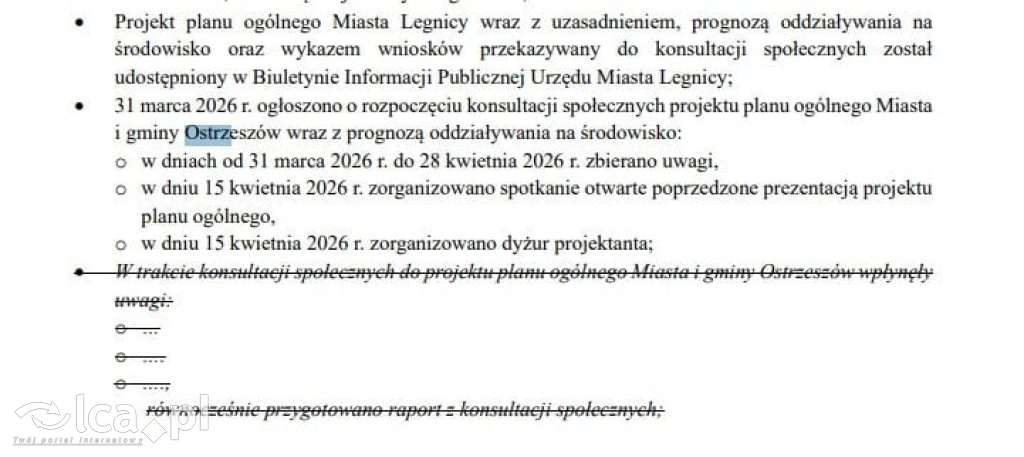 Ostrzeszów w planie Legnicy. Kto to puścił?