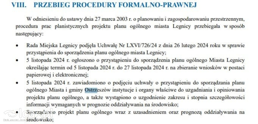 Ostrzeszów w planie Legnicy. Kto to puścił?