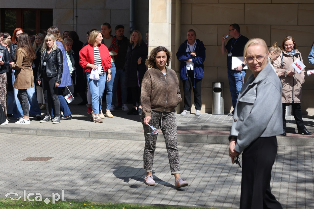 Protest przed legnickim ZUSem!