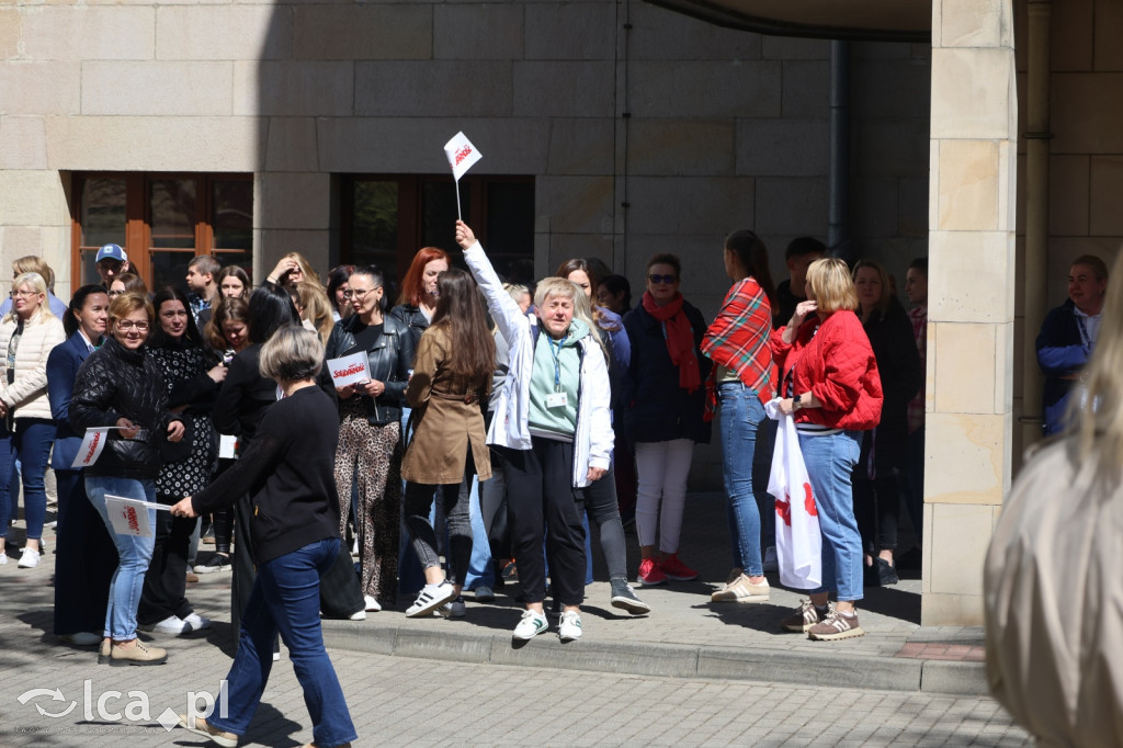 Protest przed legnickim ZUSem!