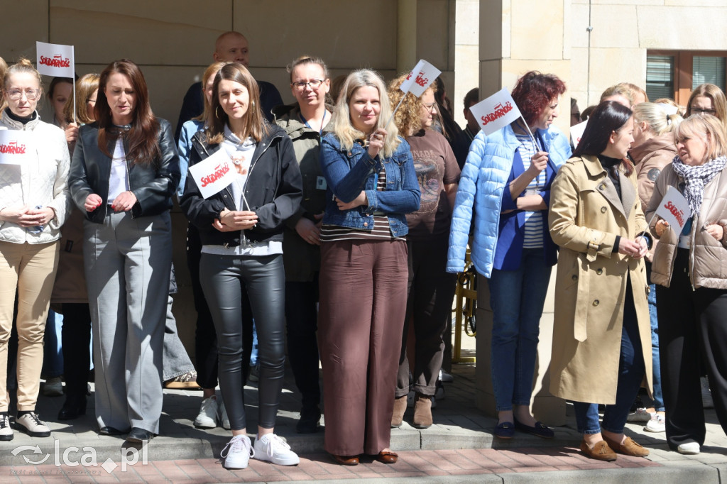 Protest przed legnickim ZUSem!