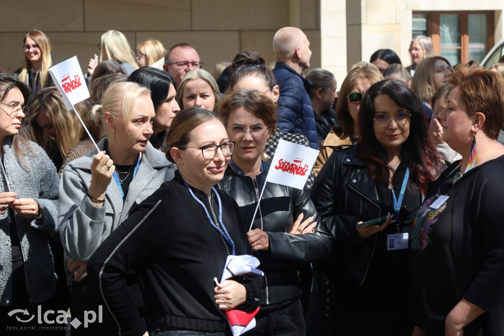 Protest przed legnickim ZUSem!