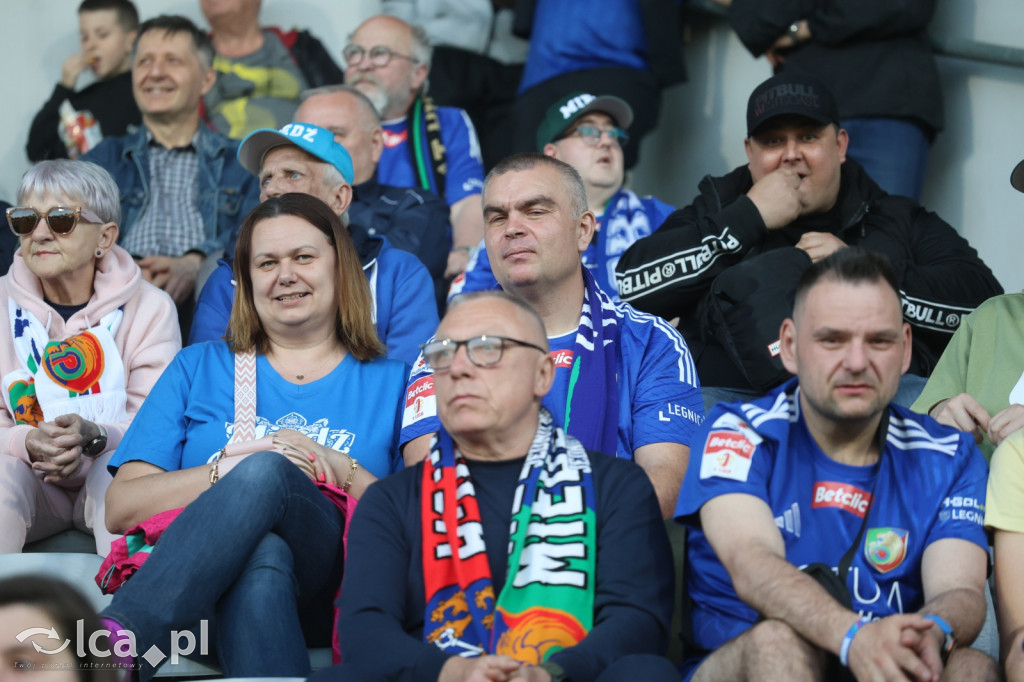 Kibice na meczu Miedź Legnica - Stal Mielec