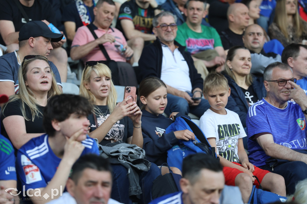 Kibice na meczu Miedź Legnica - Stal Mielec
