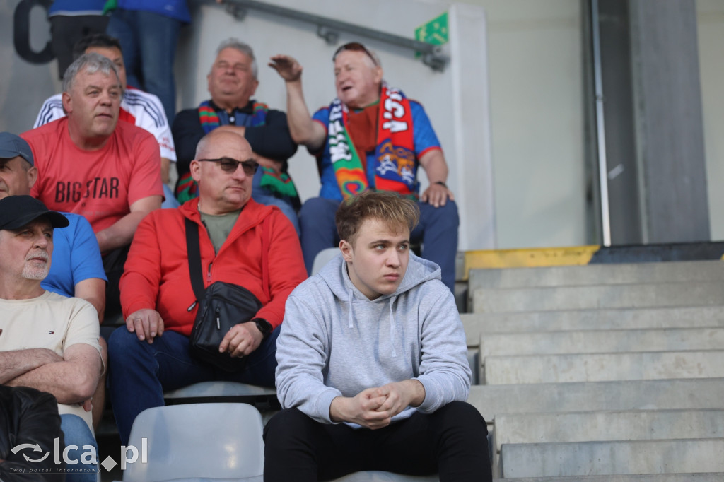 Kibice na meczu Miedź Legnica - Stal Mielec