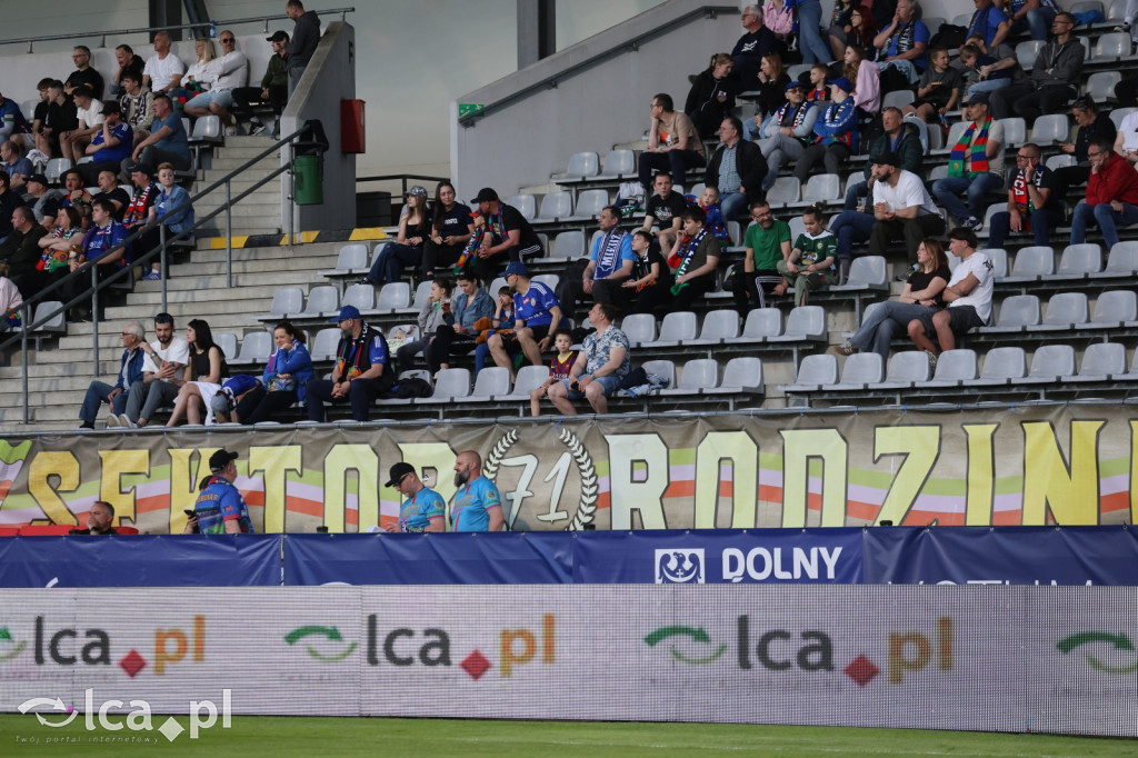 Kibice na meczu Miedź Legnica - Stal Mielec