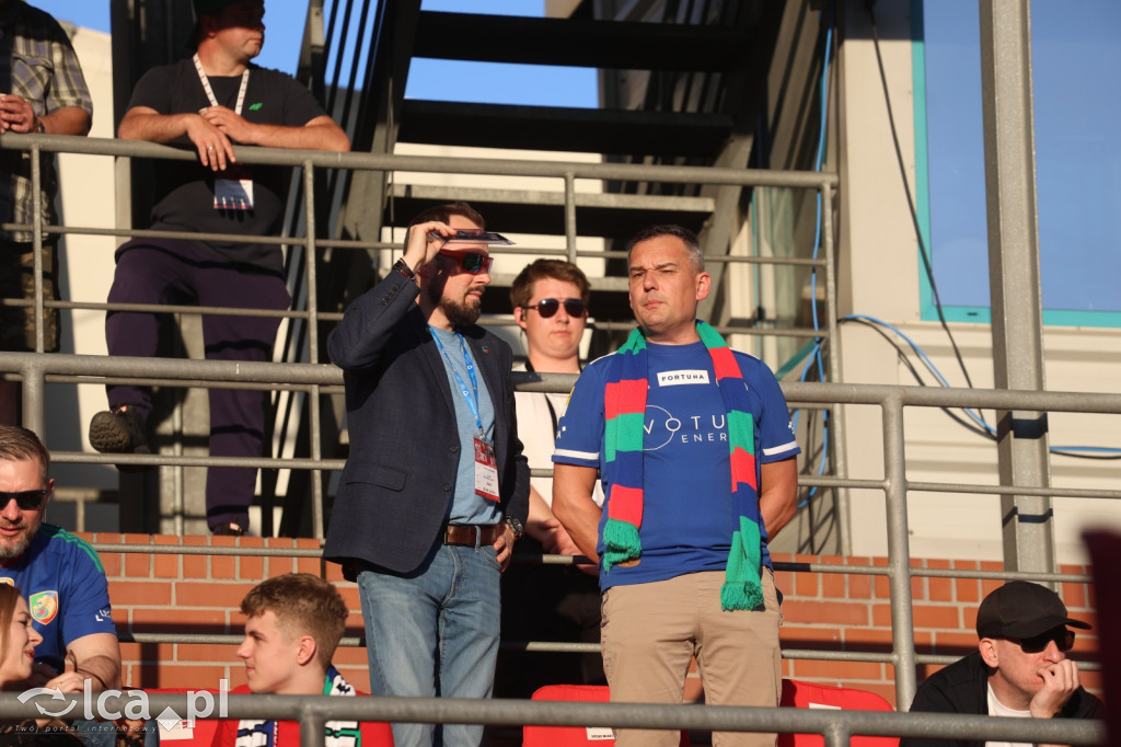 Kibice na meczu Miedź Legnica - Stal Mielec