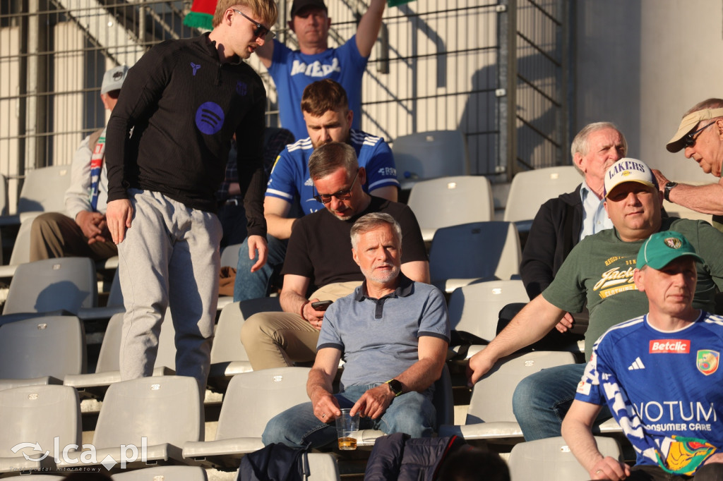 Kibice na meczu Miedź Legnica - Stal Mielec