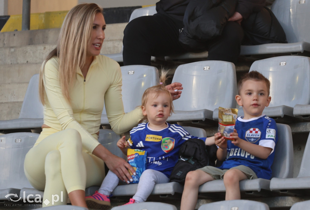 Kibice na meczu Miedź Legnica - Stal Mielec