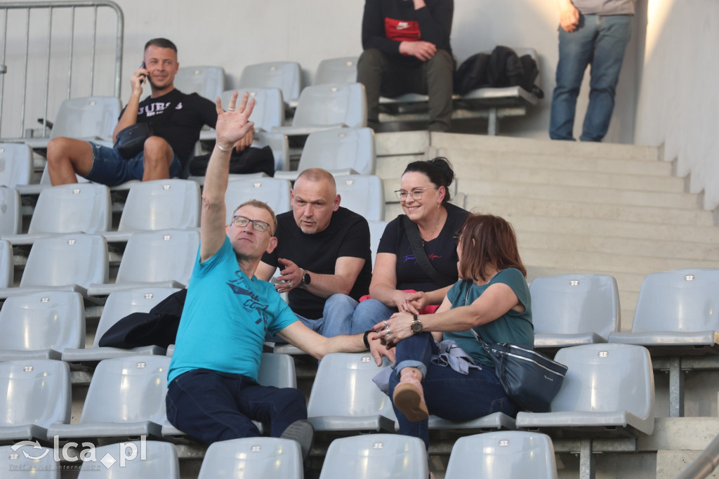 Kibice na meczu Miedź Legnica - Stal Mielec