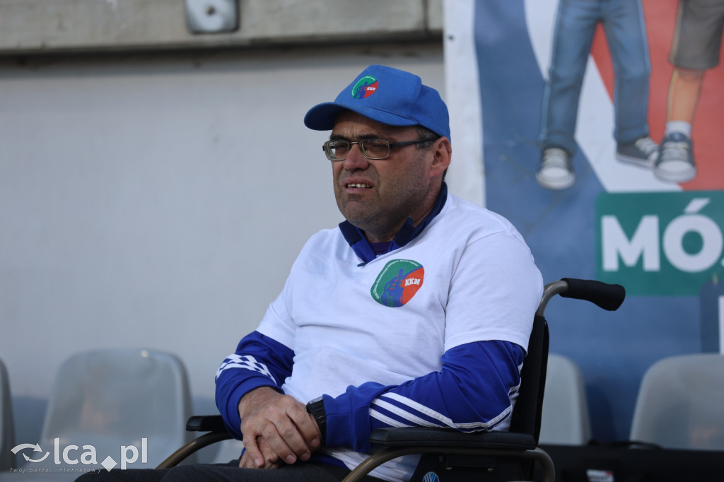 Kibice na meczu Miedź Legnica - Stal Mielec