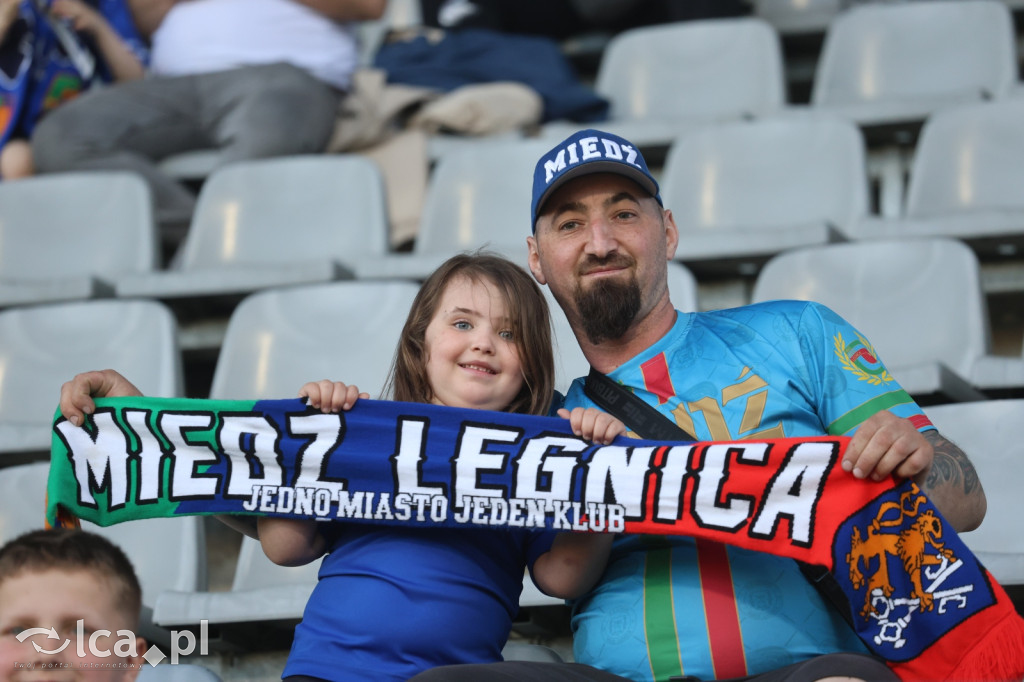 Kibice na meczu Miedź Legnica - Stal Mielec