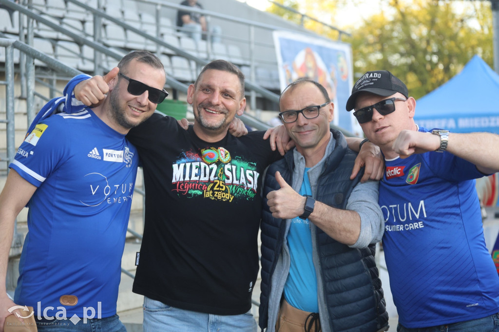 Kibice na meczu Miedź Legnica - Stal Mielec