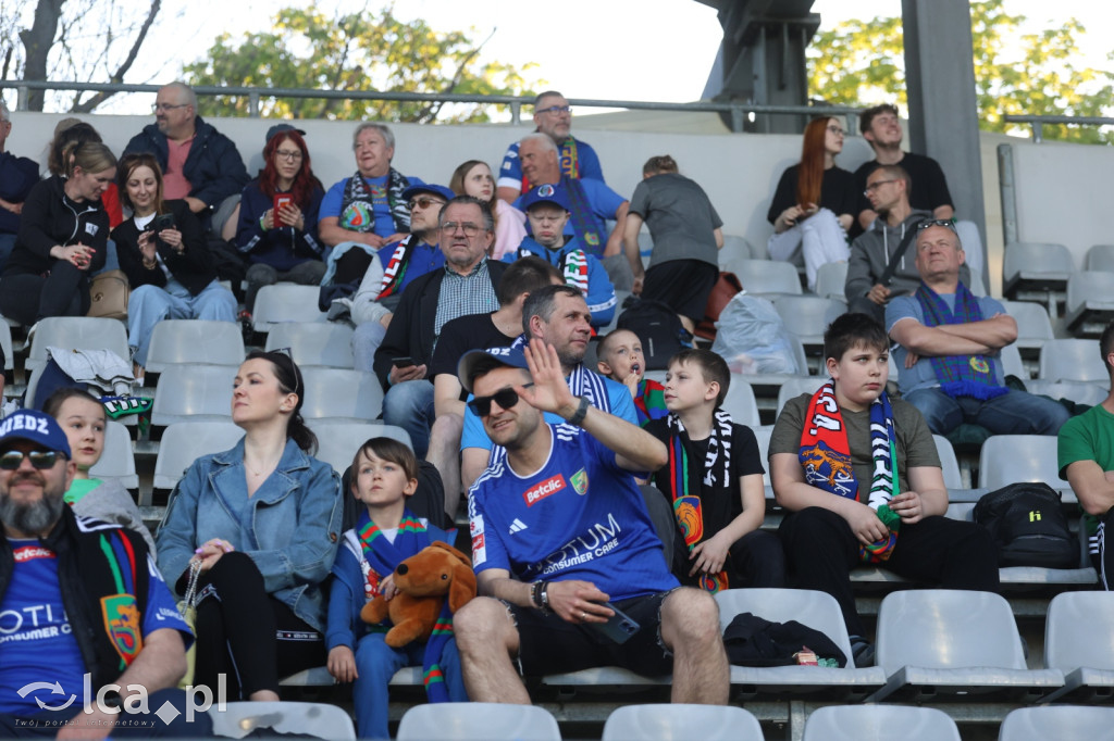 Kibice na meczu Miedź Legnica - Stal Mielec